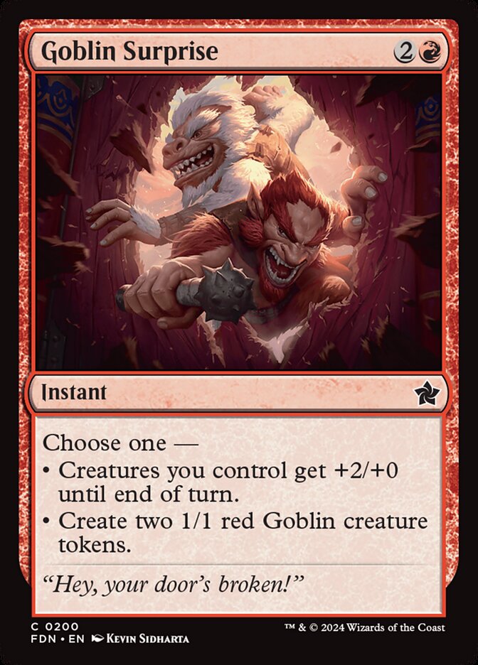 Goblin Surprise 200 (Foundations)  - Foil | Good Games Adelaide SA