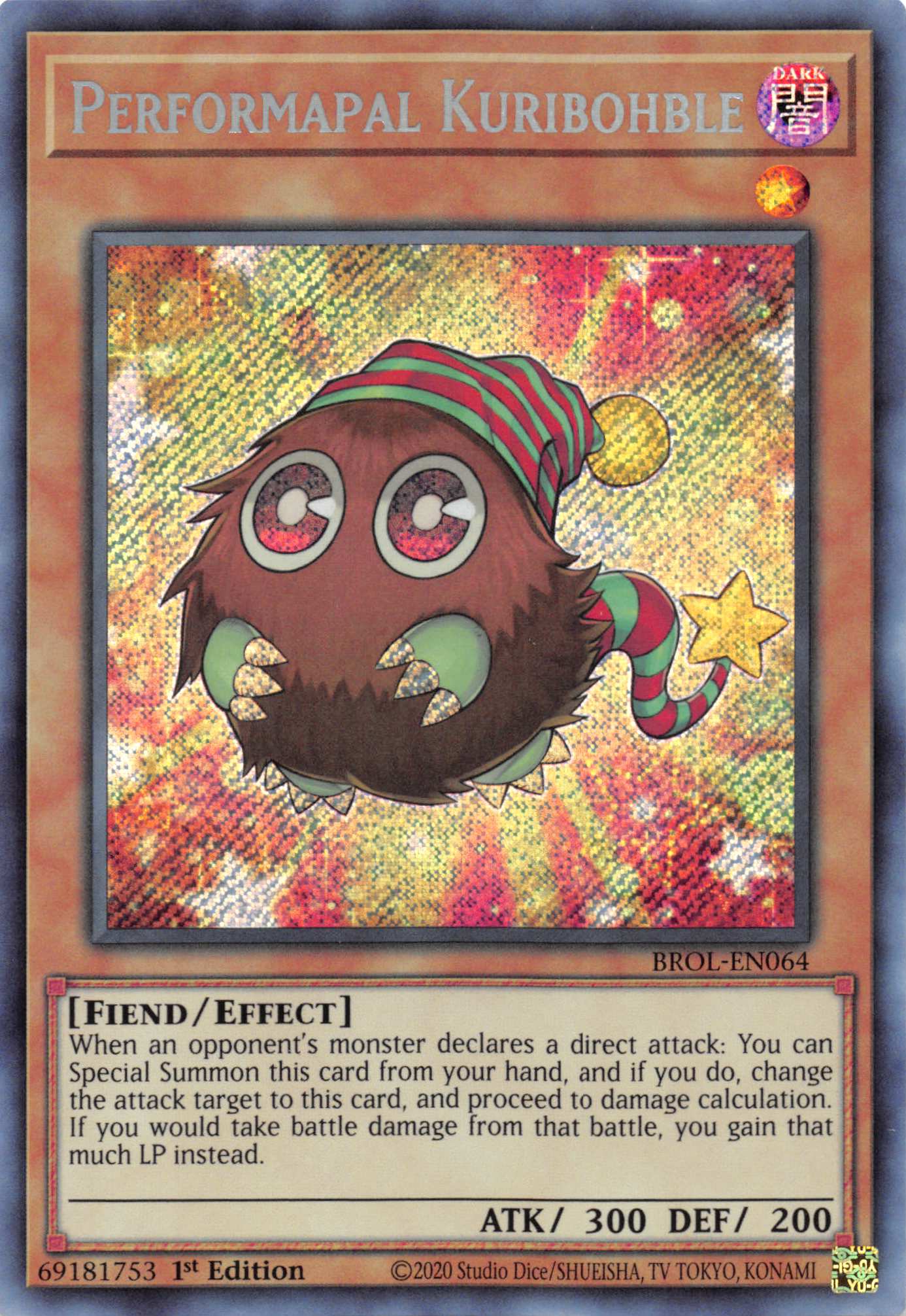 Performapal Kuribohble [BROL-EN064] Secret Rare | Good Games Adelaide SA