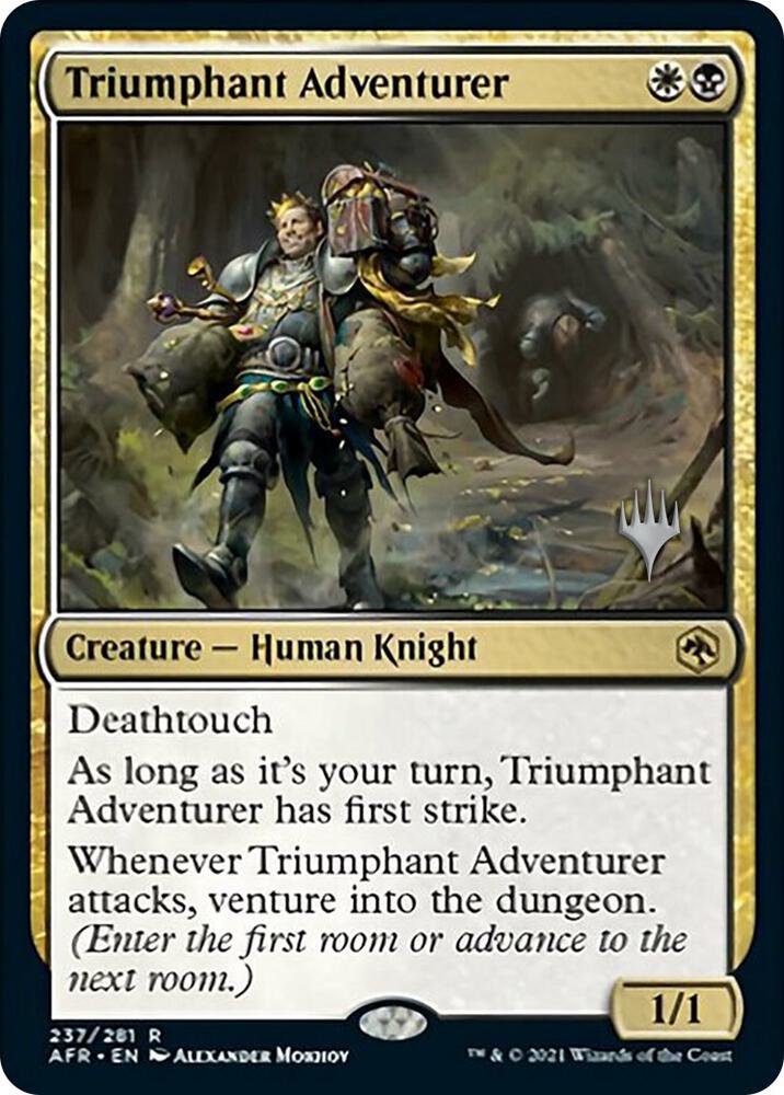 Triumphant Adventurer 237 (Promo Pack: Adventures in the Forgotten Realms)  - Foil | Good Games Adelaide SA