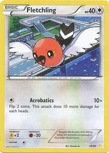 Fletchling 16/30 (XY Trainer Kit: Pikachu Libre & Suicune)  | Good Games Adelaide SA