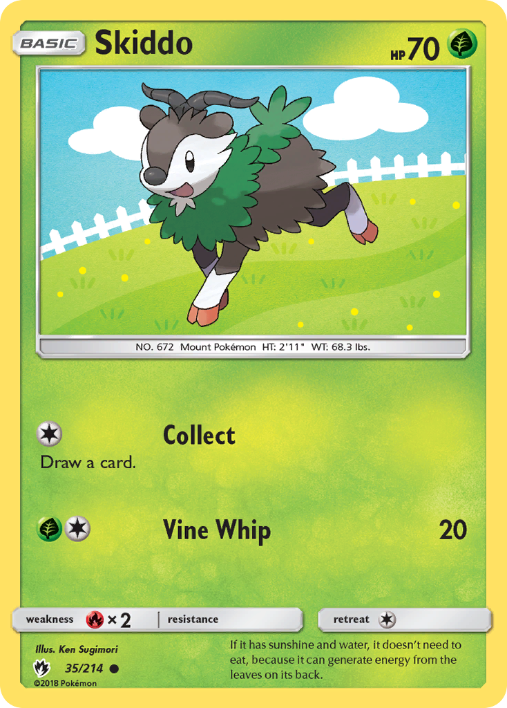 Skiddo (35/214) [Sun & Moon: Lost Thunder] | Good Games Adelaide SA
