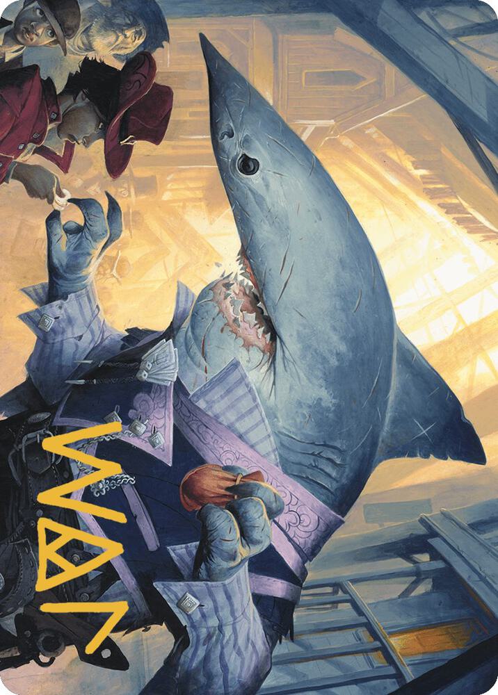 Loan Shark Art Card Gold Stamped Signature 6 (Art Series: Outlaws of Thunder Junction)  | Good Games Adelaide SA