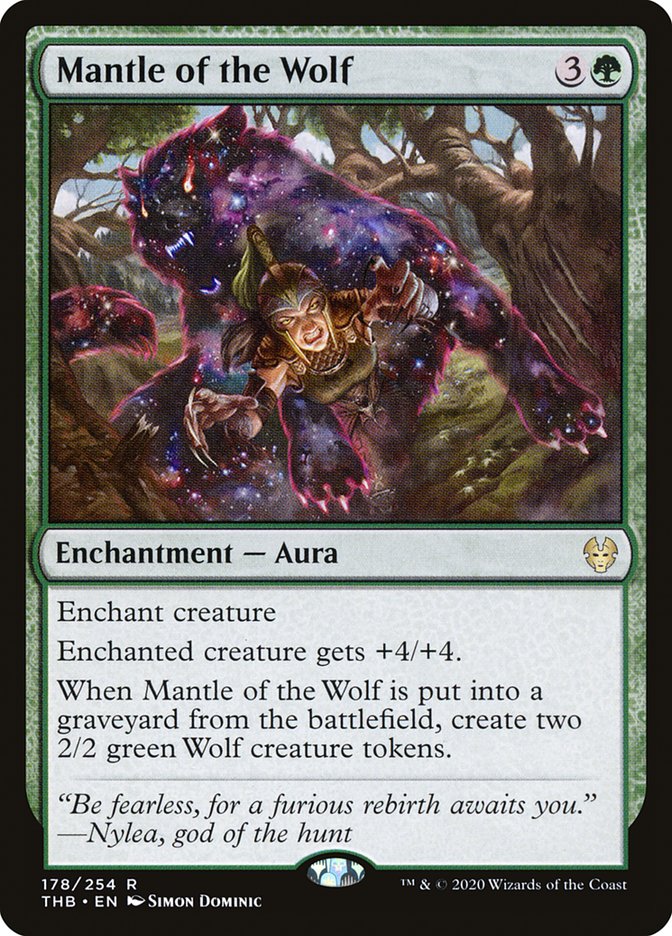 Mantle of the Wolf 178 (Theros Beyond Death)  - Foil | Good Games Adelaide SA