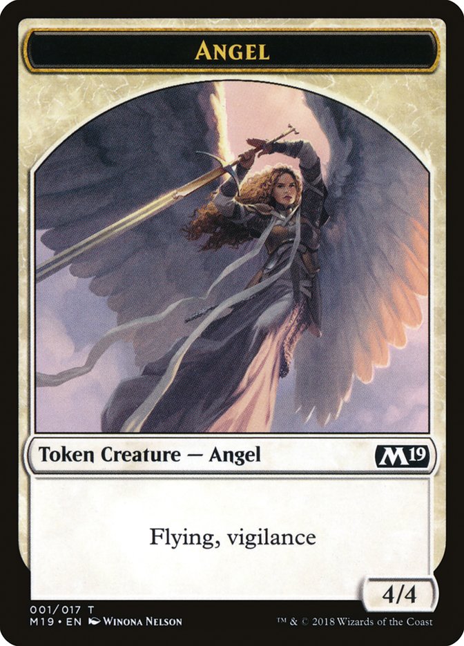 Angel Token [Core Set 2019 Tokens] | Good Games Adelaide SA