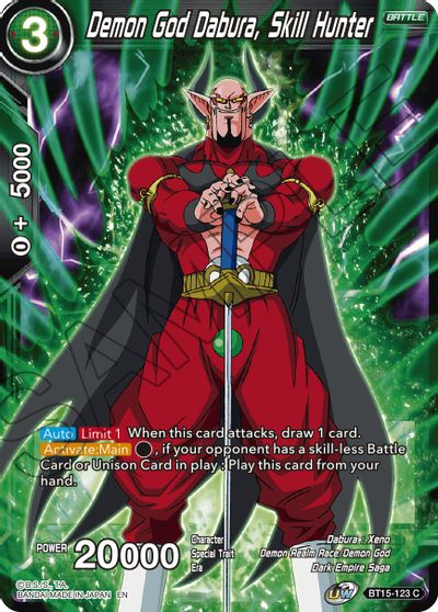 Demon God Dabura, Skill Hunter [BT15-123] | Good Games Adelaide SA