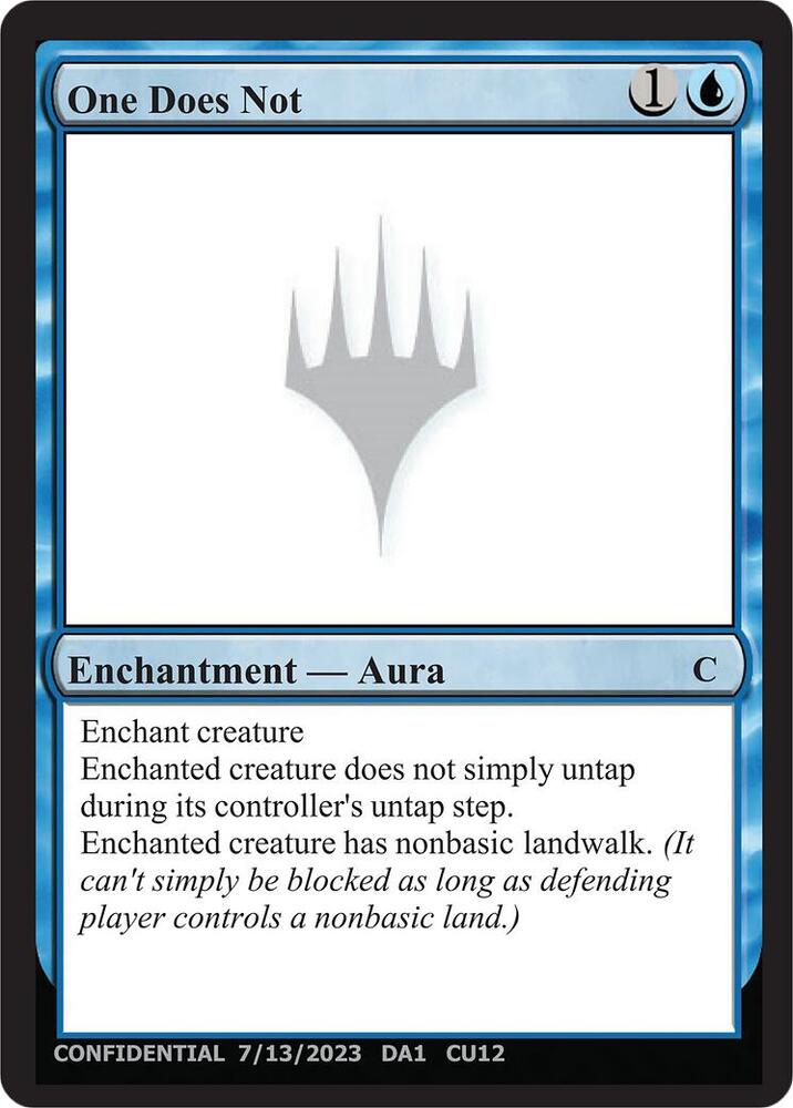 One Does Not  (Un-Known Event Playtest Cards)  | Good Games Adelaide SA