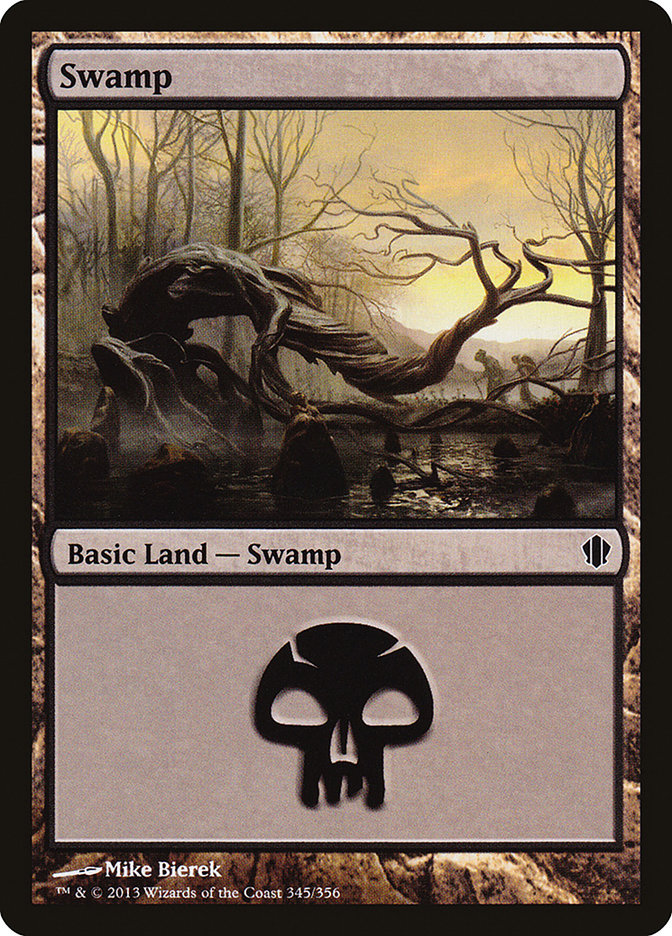 Swamp (345) [Commander 2013] | Good Games Adelaide SA