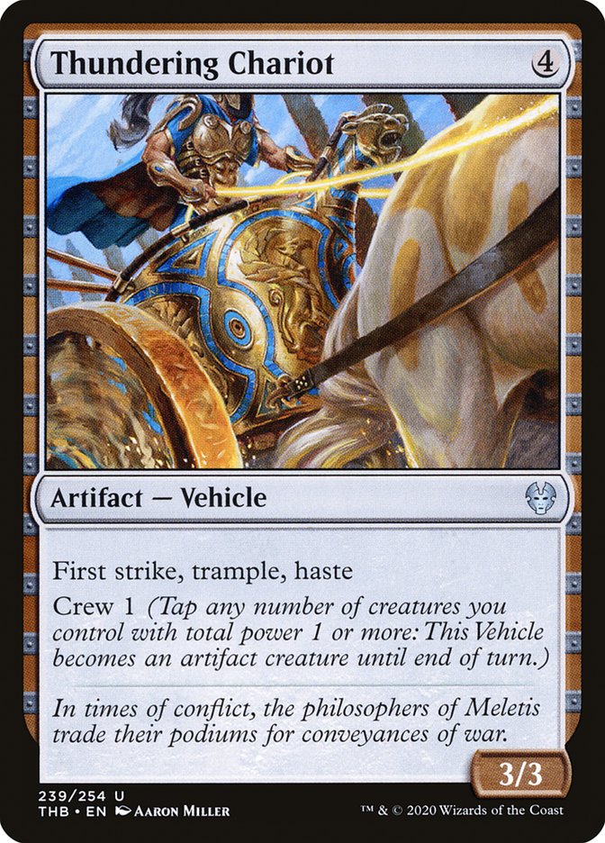 Thundering Chariot 239 (Theros Beyond Death)  - Foil | Good Games Adelaide SA