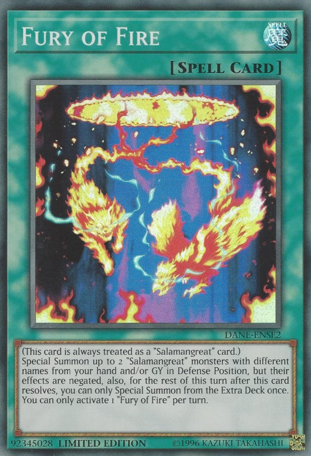 Fury of Fire [DANE-ENSE2] Super Rare | Good Games Adelaide SA