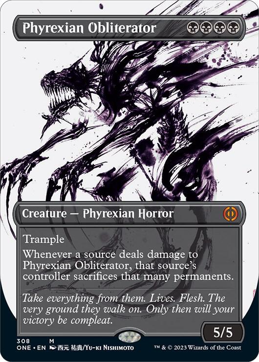 Phyrexian Obliterator 308/271 (Phyrexia: All Will Be One)  - Borderless | Good Games Adelaide SA