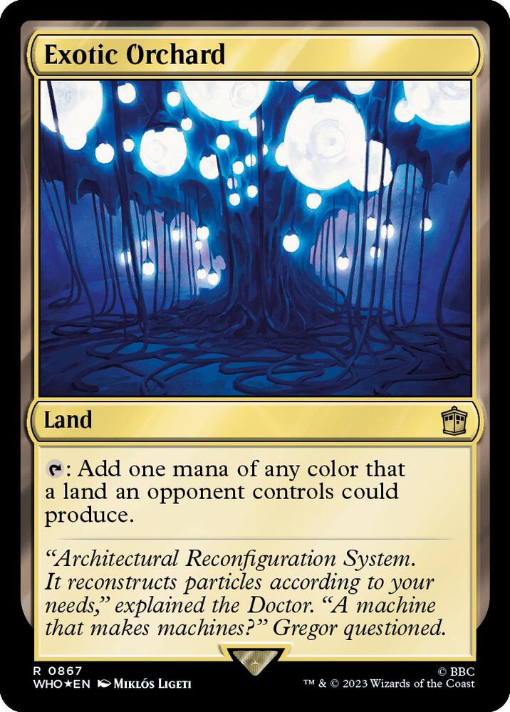 Exotic Orchard 867 (Universes Beyond: Doctor Who)  - Foil | Good Games Adelaide SA