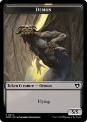 Eldrazi Spawn // Demon Double-Sided Token [Commander Masters Tokens] | Good Games Adelaide SA