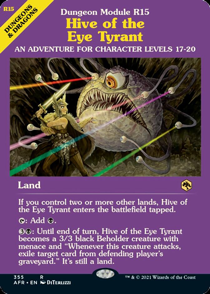 Hive of the Eye Tyrant (Dungeon Module) (Borderless) [Dungeons & Dragons: Adventures in the Forgotten Realms] | Good Games Adelaide SA