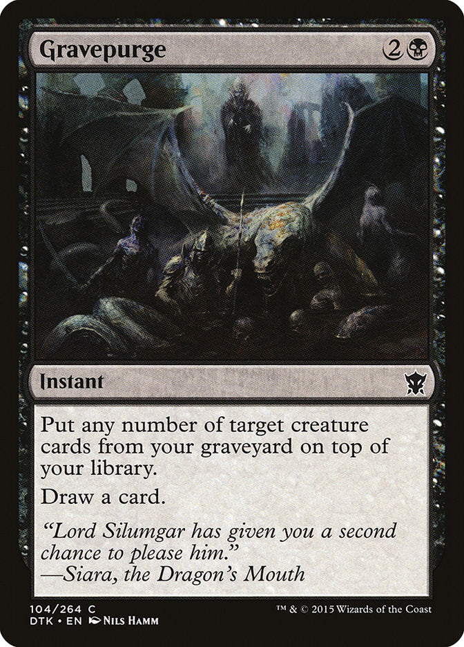 Gravepurge 104 (Dragons of Tarkir)  - Foil | Good Games Adelaide SA