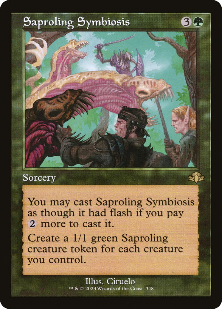 Saproling Symbiosis (Retro) [Dominaria Remastered] | Good Games Adelaide SA