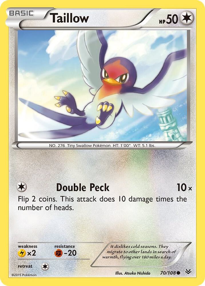 Taillow 70/108 (XY - Roaring Skies)  | Good Games Adelaide SA