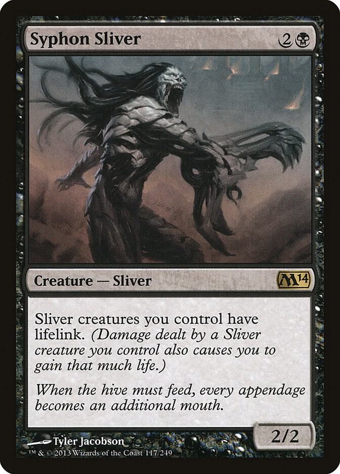 Syphon Sliver 117 (Magic 2014 (M14))  - Foil | Good Games Adelaide SA