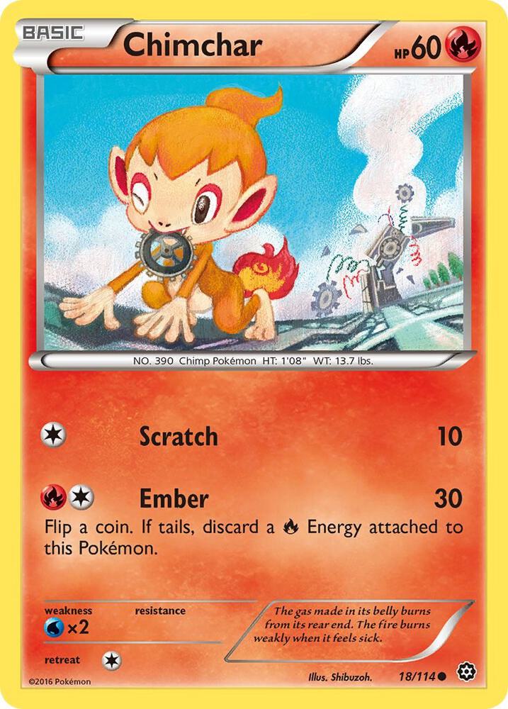Chimchar 18/114 (XY - Steam Siege)  | Good Games Adelaide SA