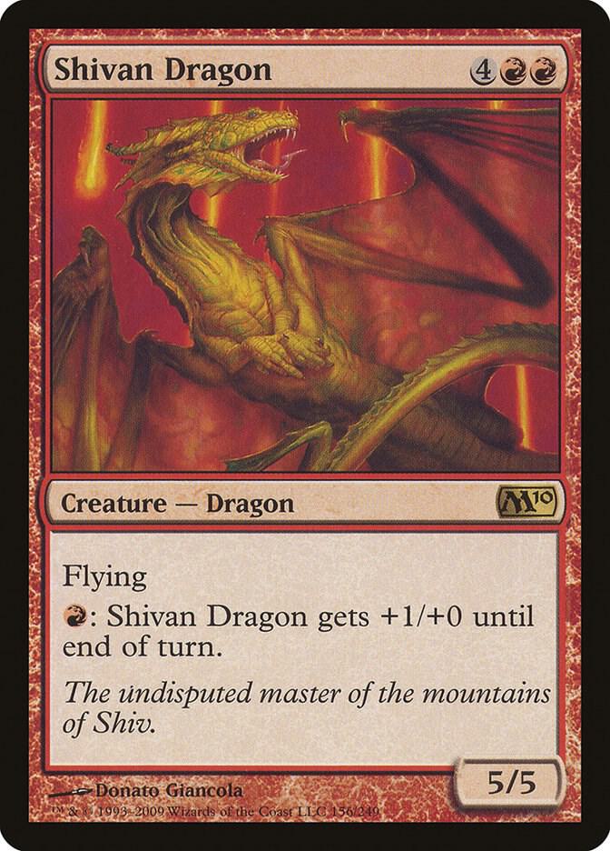 Shivan Dragon 156/249 (Magic 2010 (M10))  - Foil | Good Games Adelaide SA