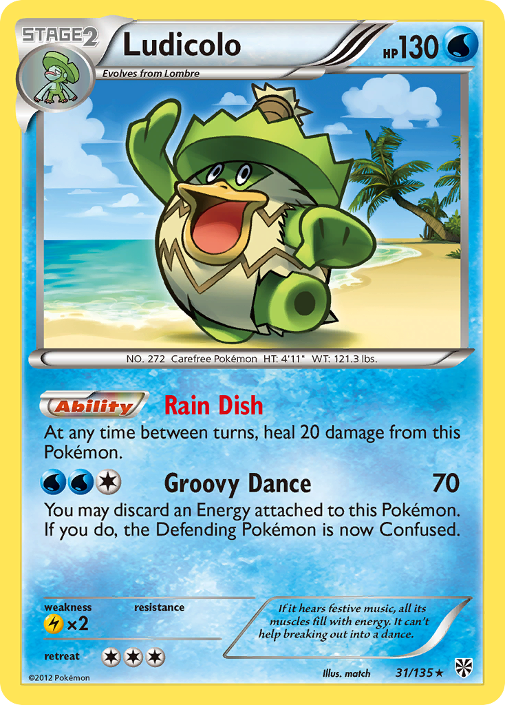 Ludicolo (31/135) [Black & White: Plasma Storm] | Good Games Adelaide SA