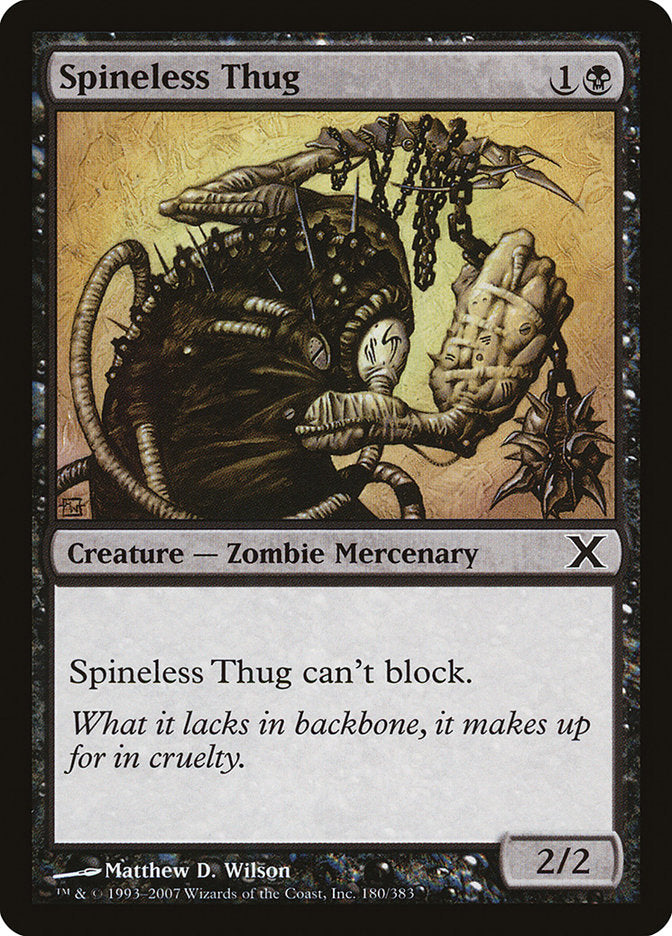 Spineless Thug 180 (10th Edition)  - Foil | Good Games Adelaide SA