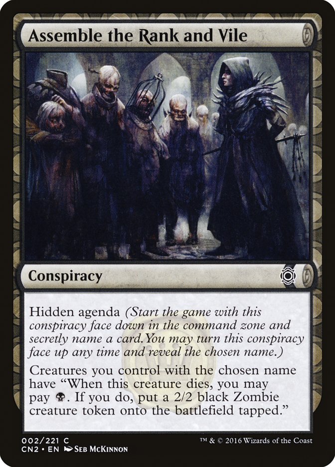 Assemble the Rank and Vile [Conspiracy: Take the Crown] | Good Games Adelaide SA