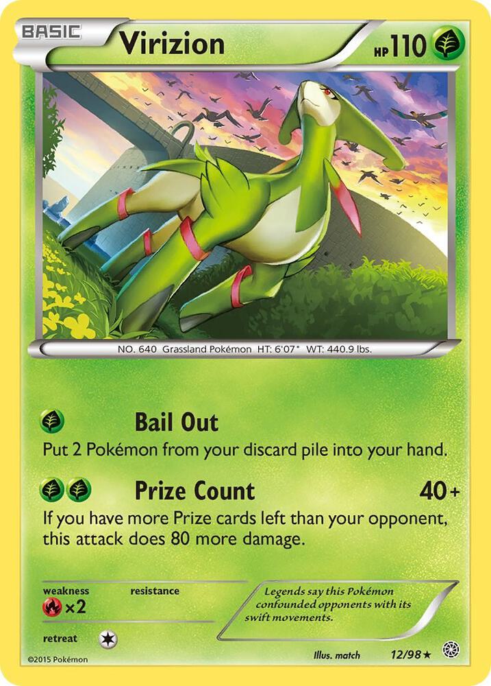 Virizion 12/98 (XY - Ancient Origins)  - Holofoil | Good Games Adelaide SA
