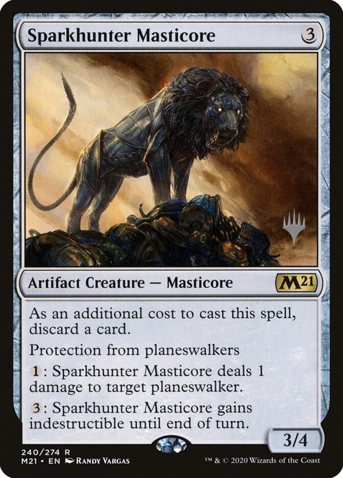 Sparkhunter Masticore 240 (Promo Pack: Core Set 2021)  - Foil | Good Games Adelaide SA