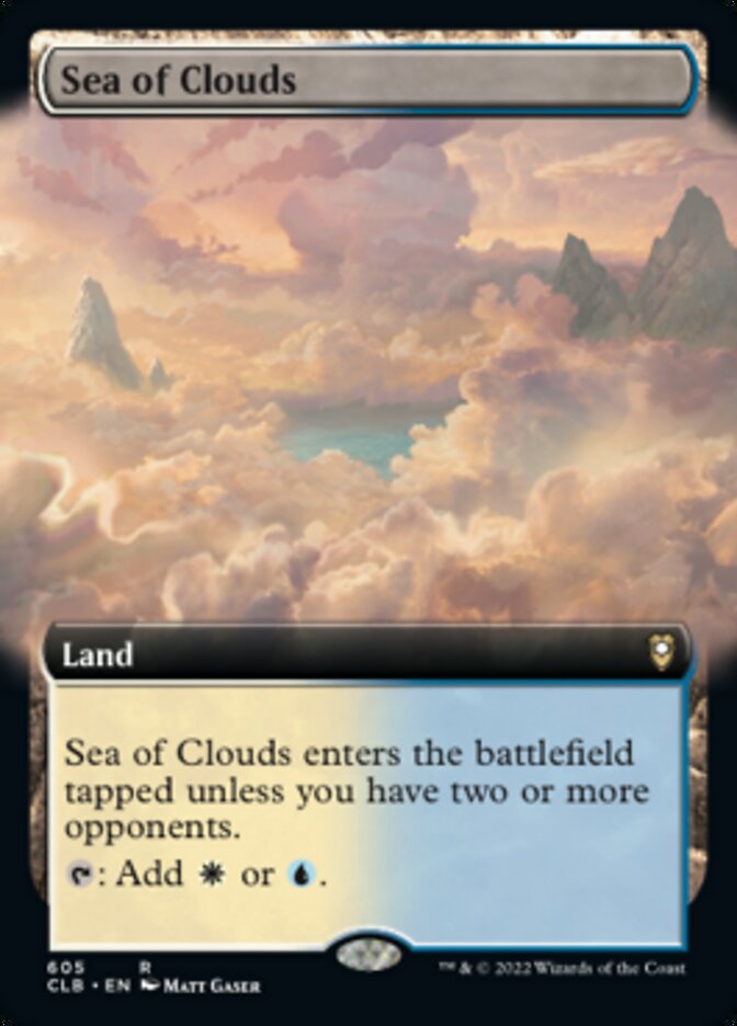 Sea of Clouds (Extended Art) [Commander Legends: Battle for Baldur's Gate] | Good Games Adelaide SA
