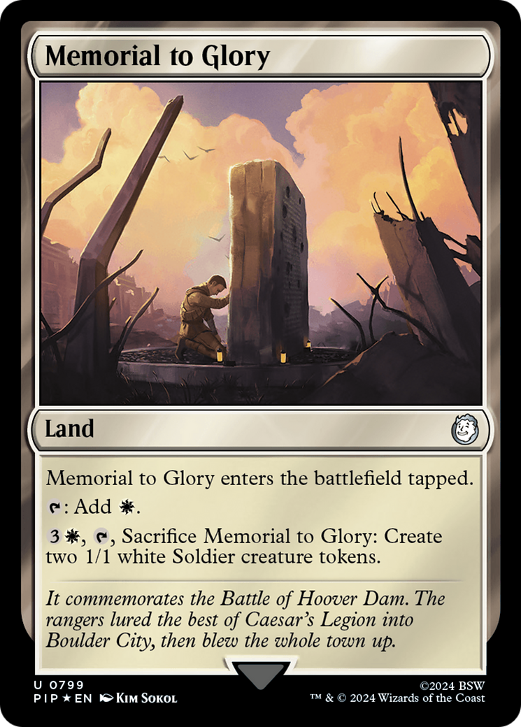Memorial to Glory (Surge Foil) [Fallout] | Good Games Adelaide SA