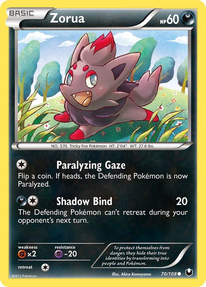Zorua 70 70/108 (Dark Explorers)  | Good Games Adelaide SA