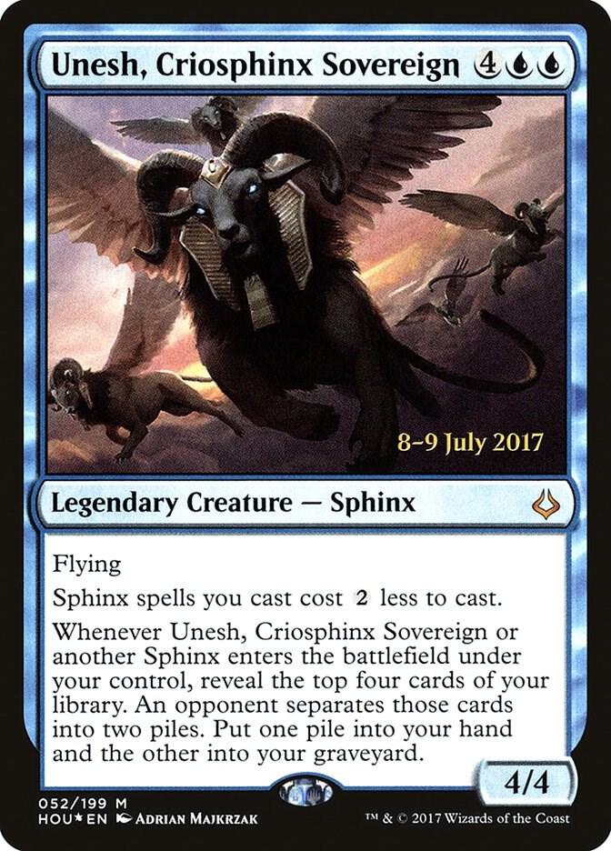 Unesh Criosphinx Sovereign 52 (Prerelease Cards)  - Foil | Good Games Adelaide SA