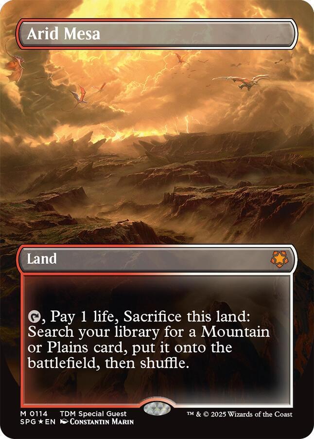 Arid Mesa Borderless Dragonscale Foil 114 (Special Guests)  - Foil | Good Games Adelaide SA