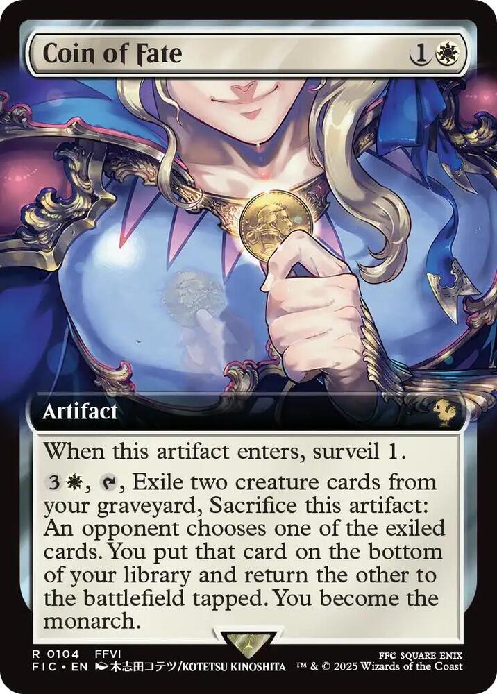 Coin of Fate 104 (Commander: FINAL FANTASY)  - Foil | Good Games Adelaide SA