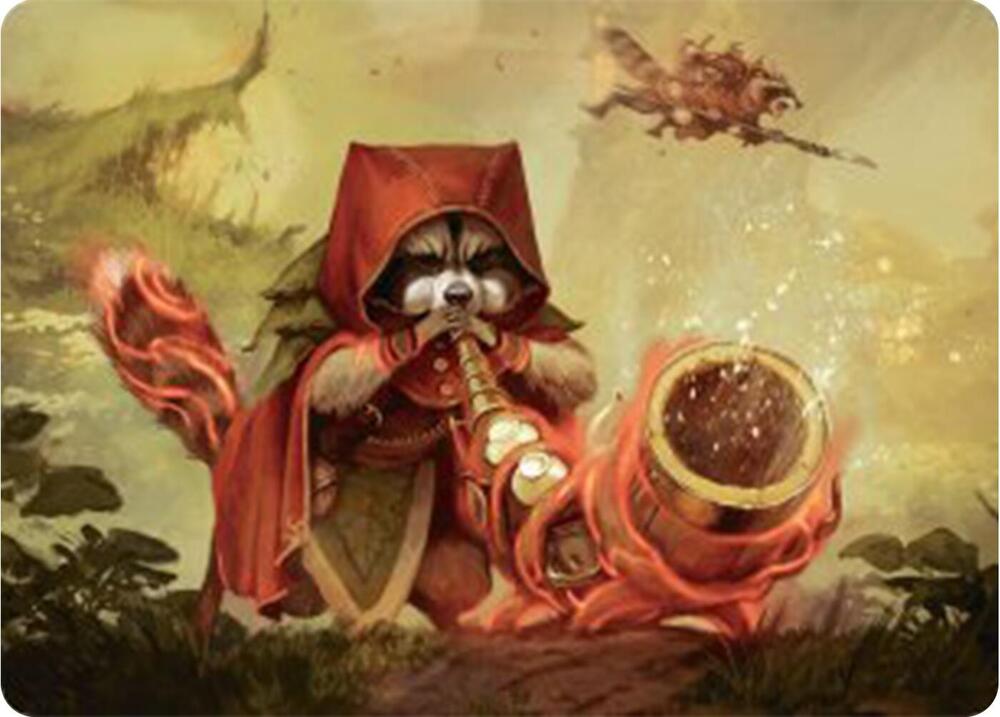 Raccoon Rallier Art Card 20 (Art Series: Bloomburrow)  | Good Games Adelaide SA