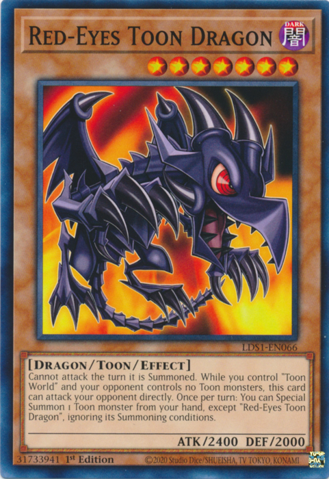Red-Eyes Toon Dragon [LDS1-EN066] Common | Good Games Adelaide SA
