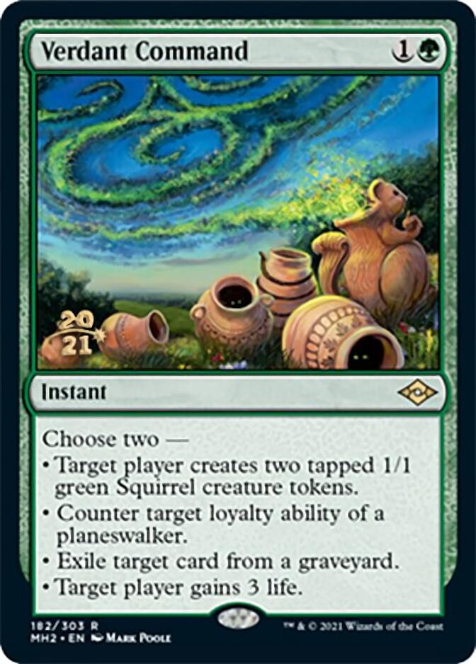 Verdant Command [Modern Horizons 2 Prerelease Promos] | Good Games Adelaide SA