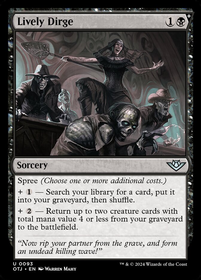 Lively Dirge 93/286 (Outlaws of Thunder Junction)  - Foil | Good Games Adelaide SA