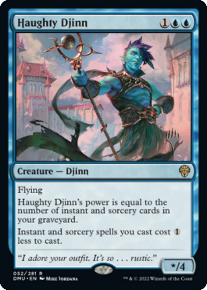 Haughty Djinn 52 (Promo Pack: Dominaria United)  | Good Games Adelaide SA