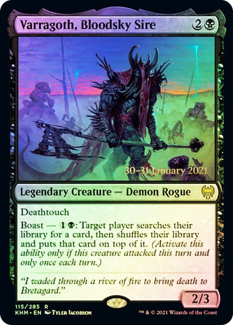 Varragoth, Bloodsky Sire  [Kaldheim Prerelease Promos] | Good Games Adelaide SA