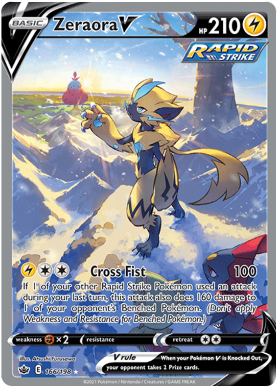 Zeraora V (166/198) [Sword & Shield: Chilling Reign] | Good Games Adelaide SA