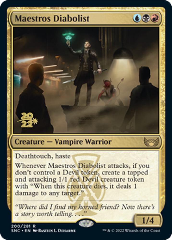 Maestros Diabolist 200 (Prerelease Cards)  - Foil | Good Games Adelaide SA