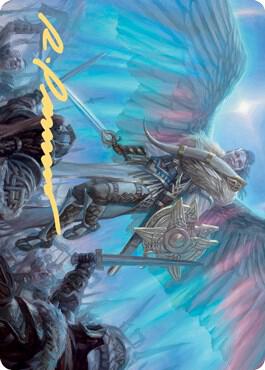 Resplendent Marshal Art Card Gold Stamped Signature 4 (Art Series: Kaldheim)  | Good Games Adelaide SA