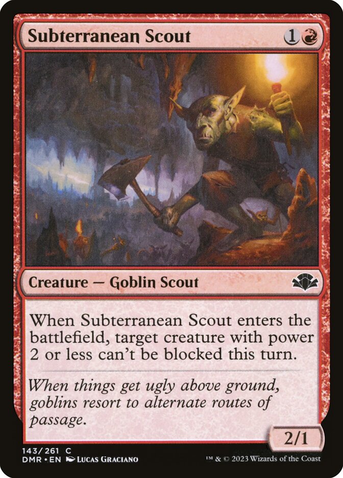 Subterranean Scout 143 (Dominaria Remastered)  | Good Games Adelaide SA