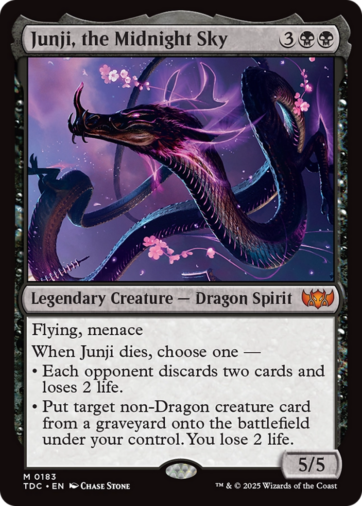 Junji, the Midnight Sky [Tarkir: Dragonstorm Commander] | Good Games Adelaide SA