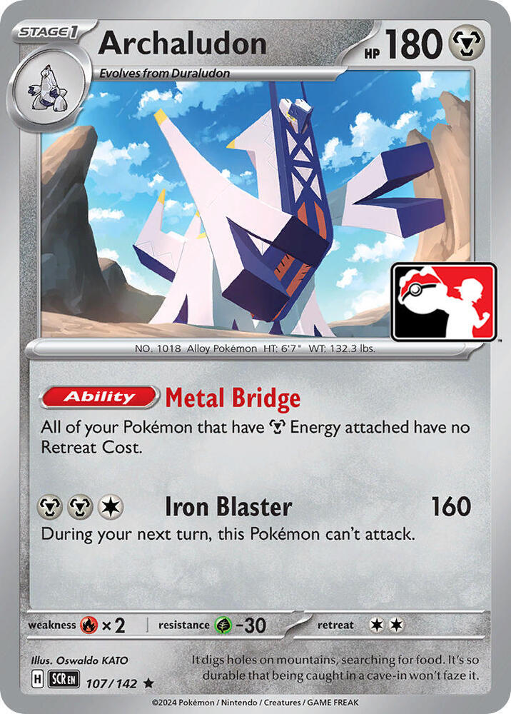 Archaludon Series 6/8 107/142 (Prize Pack Series Cards)  | Good Games Adelaide SA