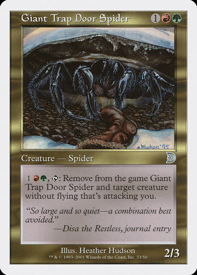Giant Trap Door Spider [Deckmasters] | Good Games Adelaide SA