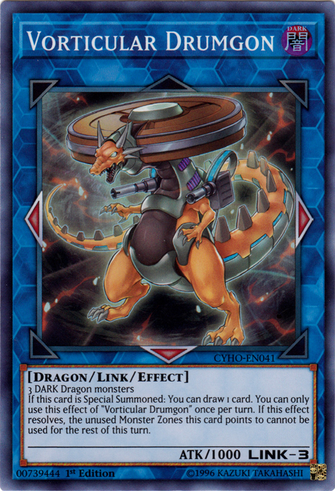 Vorticular Drumgon [CYHO-EN041] Super Rare | Good Games Adelaide SA