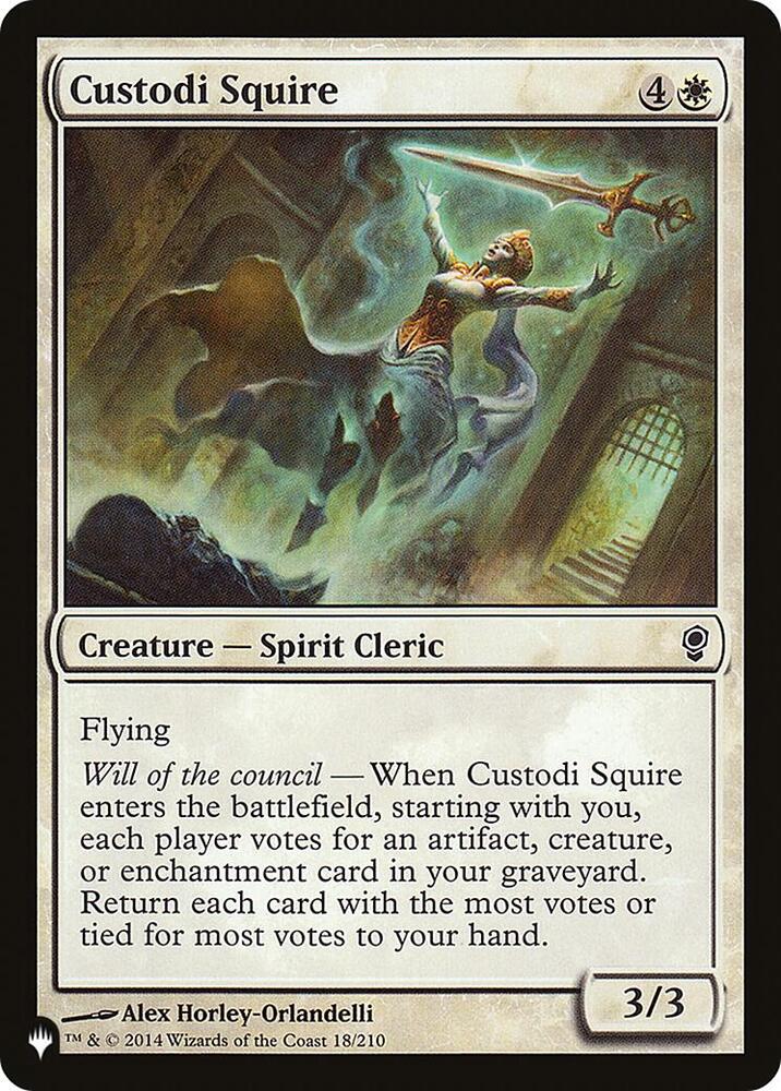 Custodi Squire 18/210 (The List Reprints)  | Good Games Adelaide SA
