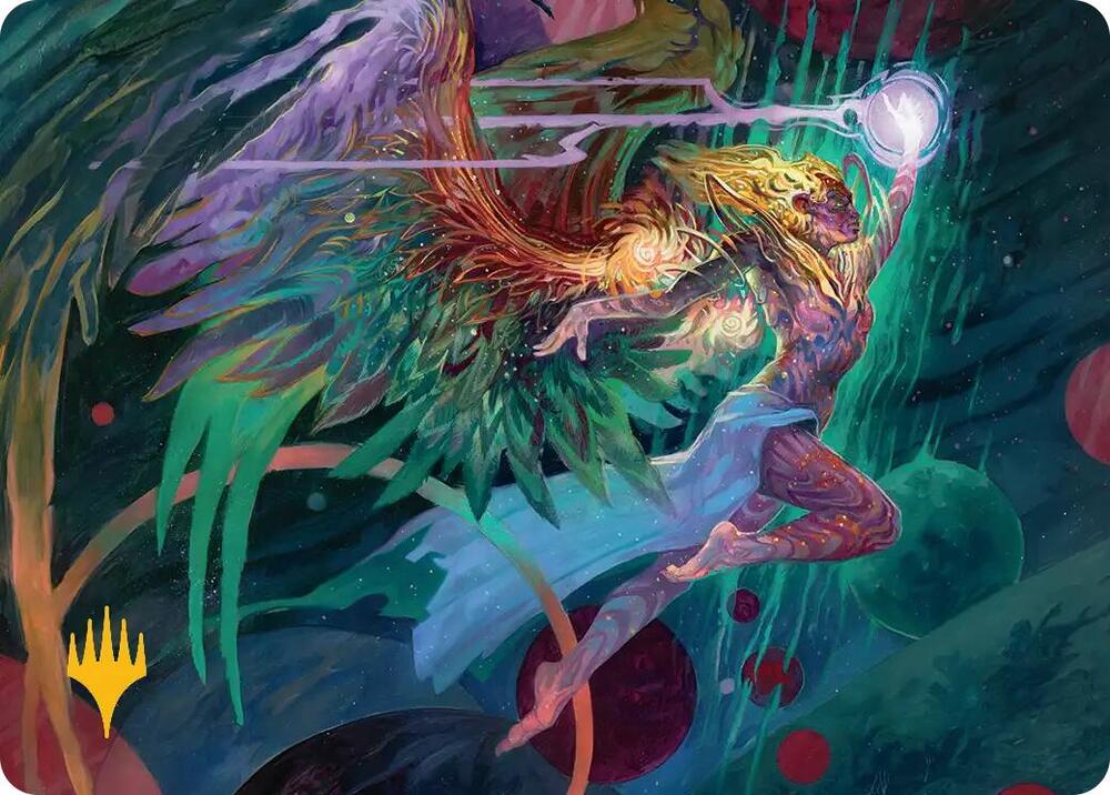 Exalted Sunborn Art Card Gold Stamped Signature 3 (Art Series: Edge of Eternities)  | Good Games Adelaide SA